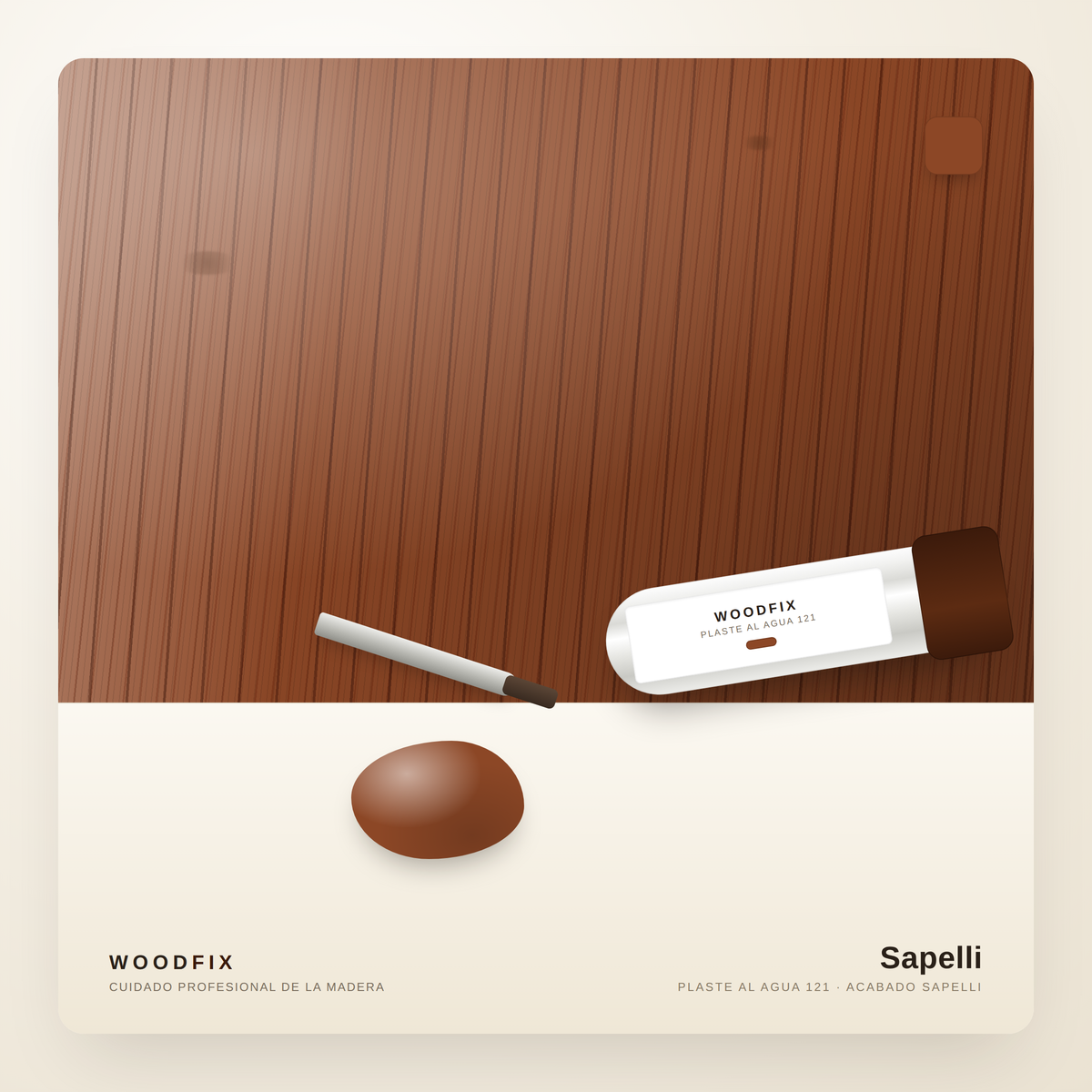 Masilla Reparadora para Madera al Agua - WoodFix 121